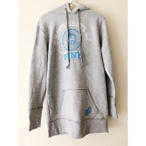 PINK VS Grey Hoodie Dress | Sz XS